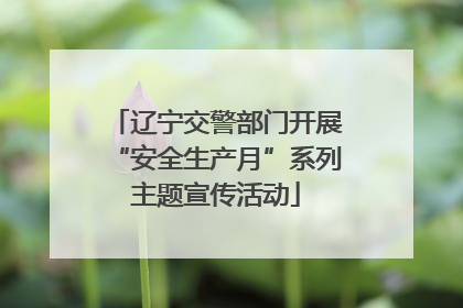 辽宁交警部门开展“安全生产月”系列主题宣传活动