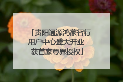 贵阳通源鸿蒙智行用户中心盛大开业 获首家尊界授权