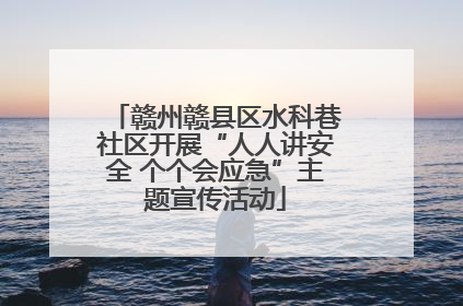 赣州赣县区水科巷社区开展“人人讲安全 个个会应急”主题宣传活动