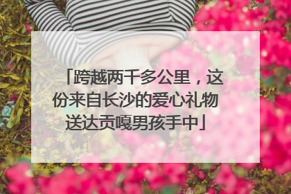 跨越两千多公里，这份来自长沙的爱心礼物送达贡嘎男孩手中