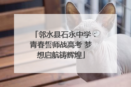 邻水县石永中学：青春誓师战高考 梦想启航铸辉煌
