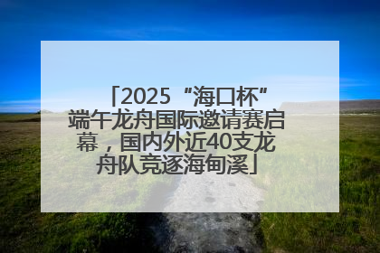 2025“海口杯”端午龙舟国际邀请赛启幕，国内外近40支龙舟队竞逐海甸溪