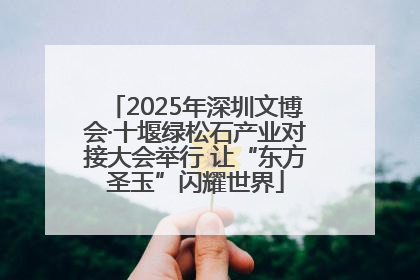 2025年深圳文博会·十堰绿松石产业对接大会举行 让“东方圣玉”闪耀世界