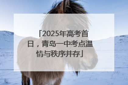 2025年高考首日，青岛一中考点温情与秩序并存