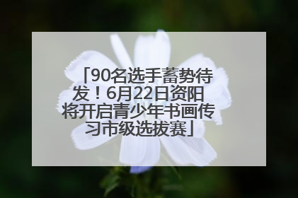 90名选手蓄势待发！6月22日资阳将开启青少年书画传习市级选拔赛