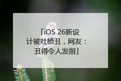 iOS 26新设计被吐槽丑，网友：丑得令人发指